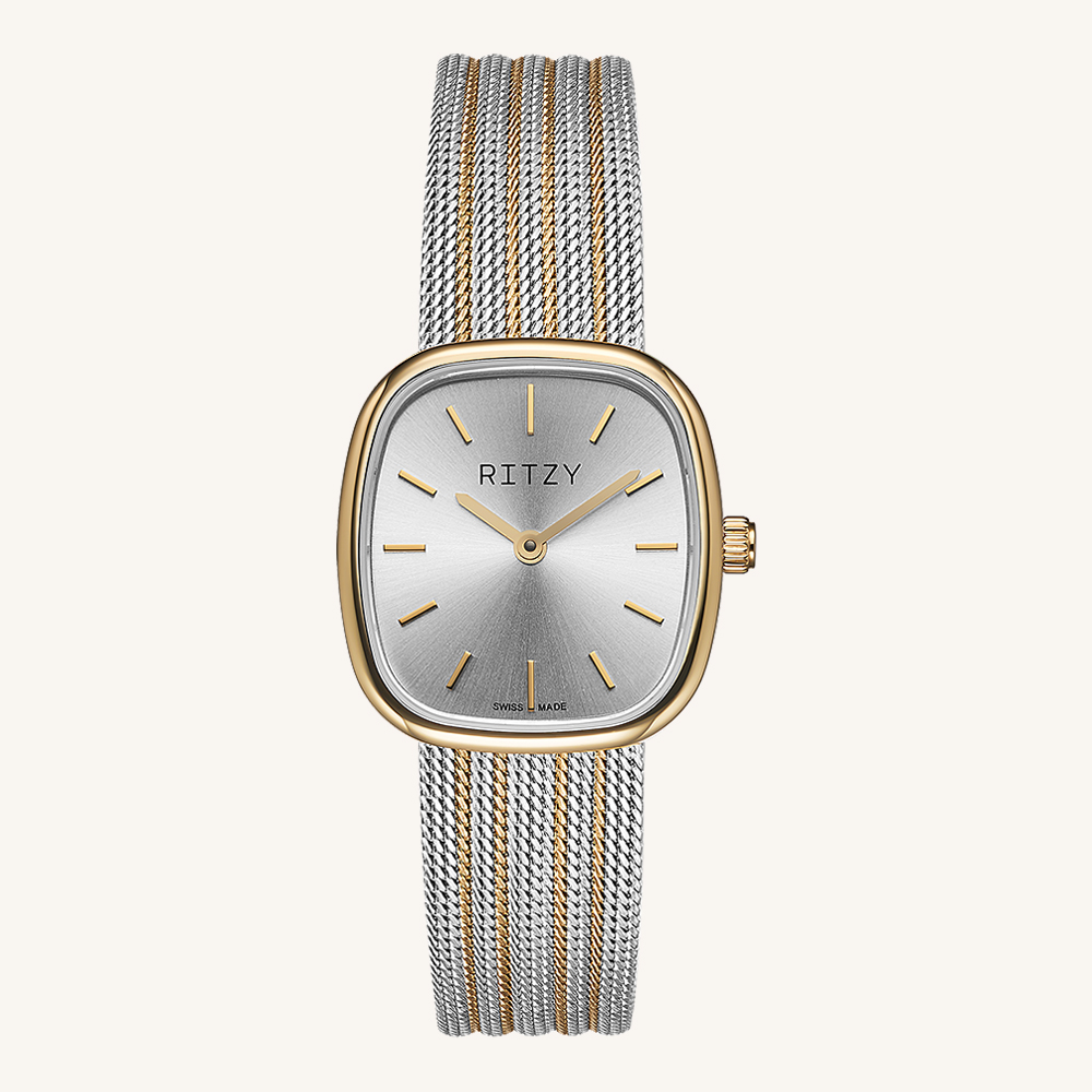 RZ2024030901 Women’s Swiss-Made Quartz Watch | 316L SS Milanese Mesh Strap | OEM/ODM Private Label