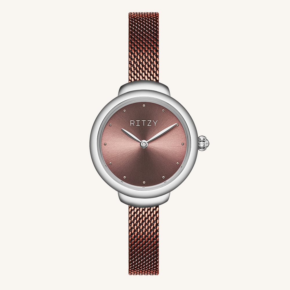 RZ2024070110-1 OEM/ODM Women’s  Elegant Watch | Mesh Strap, Sunray Dial | China Manufacturer
