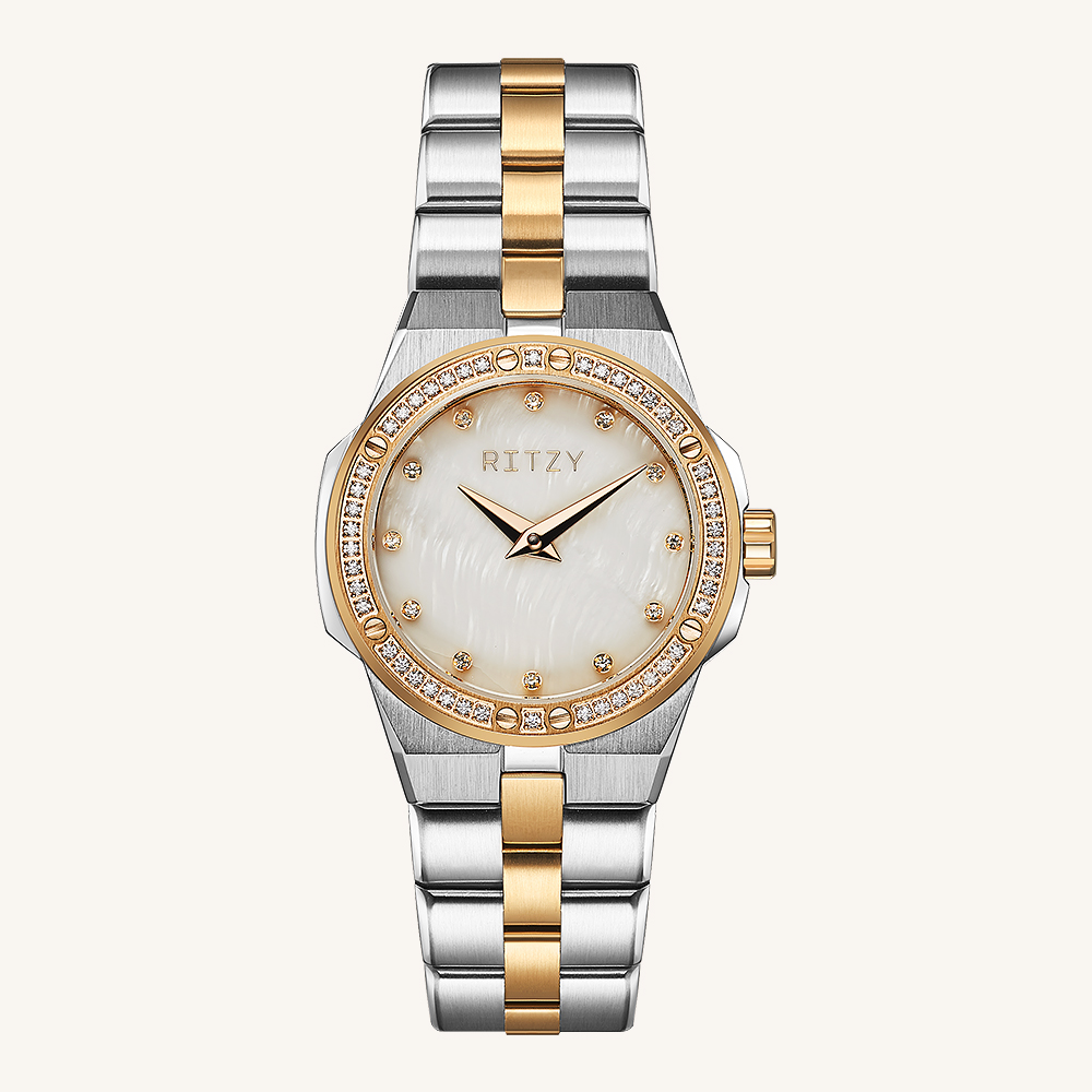 RZ2024070116 OEM/ODM Women's Watch | Crystal Bezel, MOP Dial | China Watch Factory