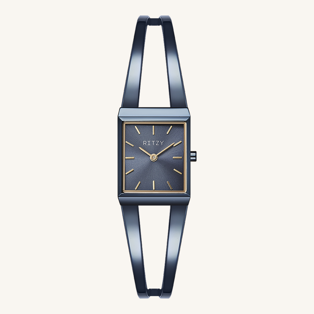 RZ2025122201 OEM/ODM Women’s Square Bangle Watch | Gold Tone Accents, Stainless Steel Bangle| China Factory