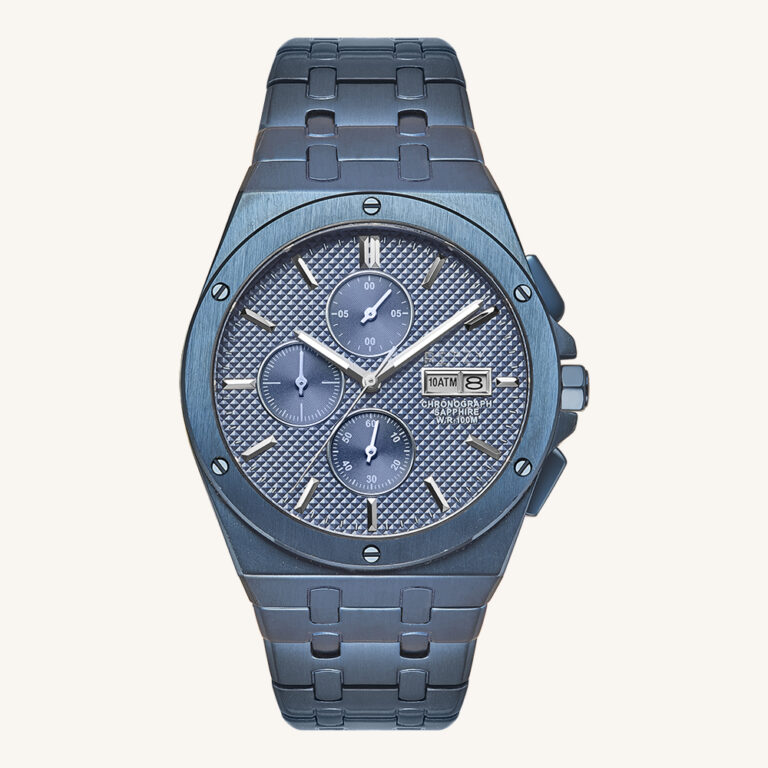 RZ2025122206 OEM/ODM Men's Integrated Watch | 316L SS, Blue Dial, Chrono | China Manufacturer