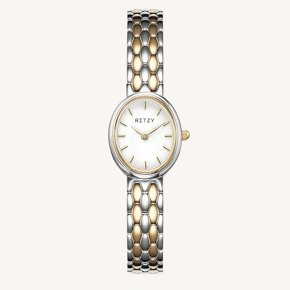 RZ2025031012 Two-Tone Round Minimalist Women’s Watch | Chinese OEM Watch Factory