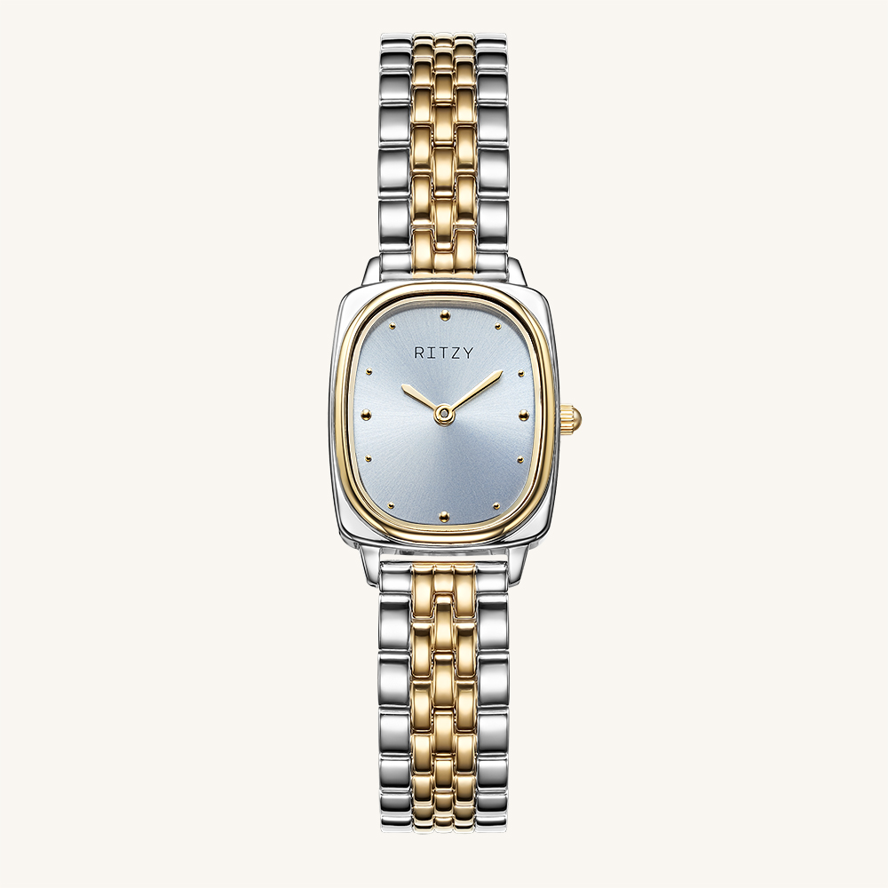 RZ2025031016 Custom Logo Two-Tone Cushion Case Women’s Watch | Chinese OEM Watch Factory